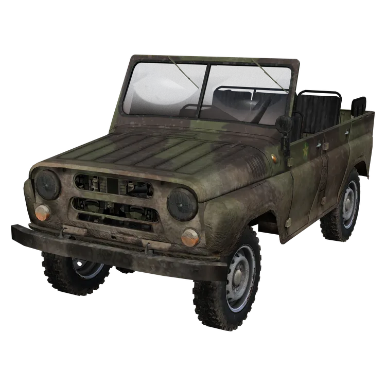 UAZ uncovered Camo