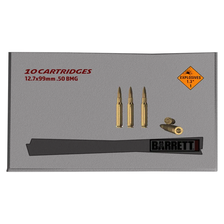 Boxed .50 BMG Rounds