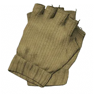 WoolGlovesFingerless Black