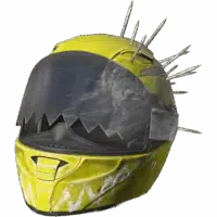 Motorbike Helmet Yellow King