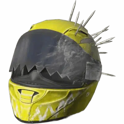 Motorbike Helmet Yellow King