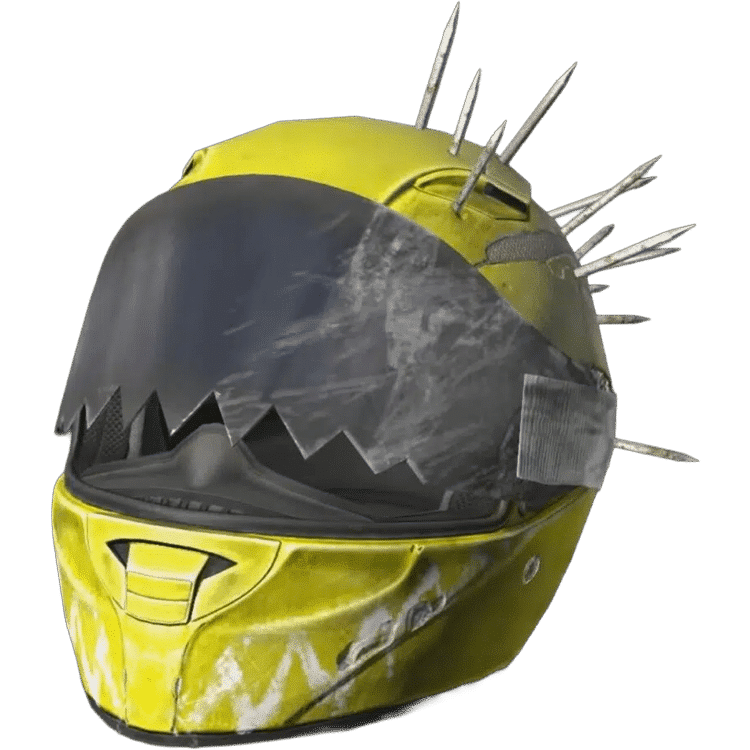 Motorbike Helmet Yellow King