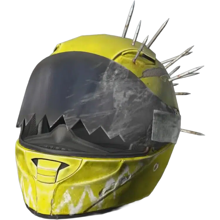 Motorbike Helmet Yellow King